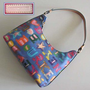 DOONEY & BOURKE multi-color coated leather hand bag shoulder bag hobo